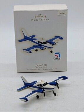 Hallmark Keepsake 2009 Cessna 310 Sky's the Limit Airplane Ornament #13